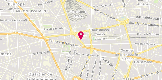 Plan de I-Men Intérim - Agence d'Intérim à Paris 8, 10 Rue de Rome, 75008 Paris