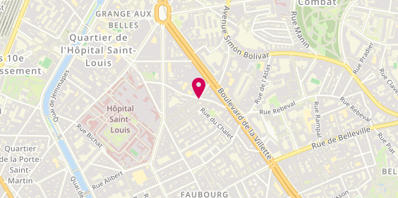 Plan de Rh Tt Interim, 36 Rue de Sambre-Et-Meuse, 75010 Paris