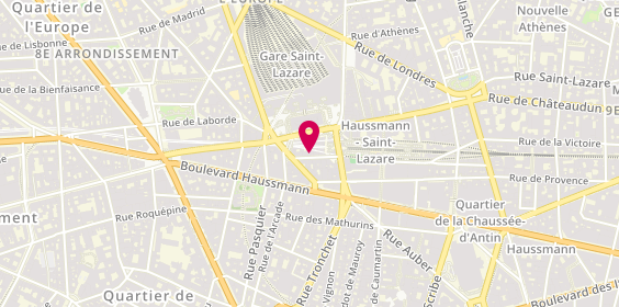Plan de CDT Relations Humaines, 8 Rue de l'Isly, 75008 Paris