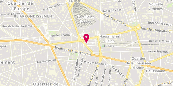 Plan de Actual l'Agencemploi, 12 Rue de Rome, 75008 Paris
