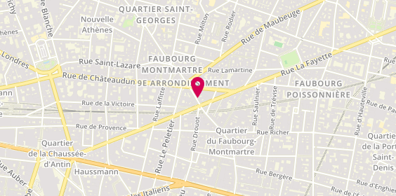 Plan de Easy's, 54 Rue du Faubourg Montmartre, 75009 Paris