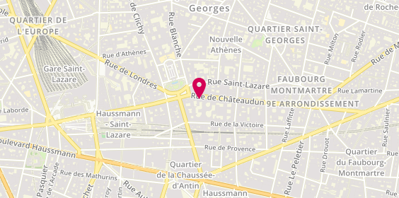 Plan de Comeandwork Châteaudun, 55 Rue de Châteaudun, 75009 Paris