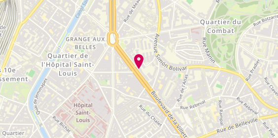 Plan de Syndicat CGT GROUPE RANDSTAD FRANCE, 88 Boulevard de la Villette, 75019 Paris