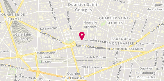 Plan de Kelly Banque, Assurance & Finance Paris, 65 Rue Saint-Lazare, 75009 Paris
