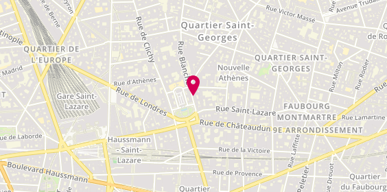 Plan de Lfp-l'Office Francais de Prestation ;Quick Interim, 10 Rue Blanche, 75009 Paris