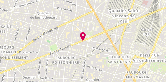 Plan de Actual l'Agenceemploi, 104 Rue la Fayette, 75010 Paris