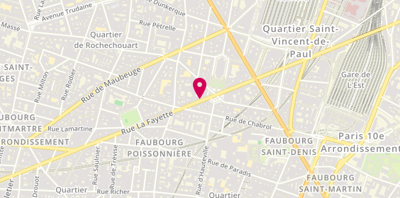 Plan de Crit Interim, 105 Rue la Fayette, 75010 Paris