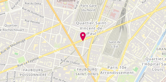 Plan de Abc Intérim, 148 Rue la Fayette, 75010 Paris
