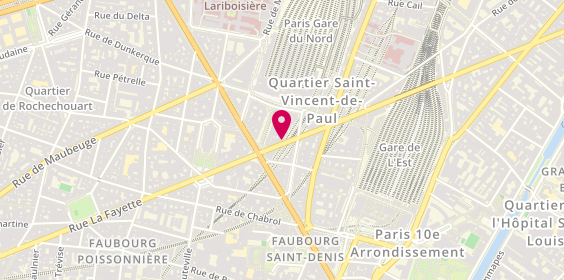 Plan de Interim Abz, 137 Rue la Fayette, 75010 Paris
