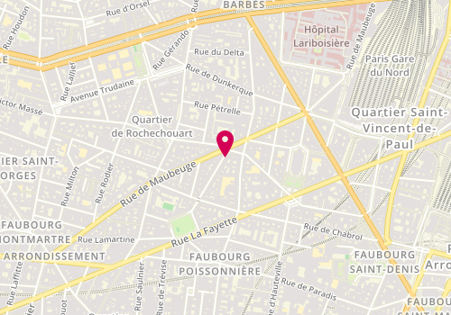 Plan de Smart Travail Temporaire, 36 Rue Pierre Semard, 75009 Paris