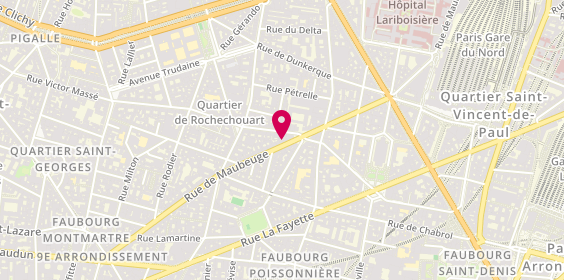 Plan de Spi Intérim, 55 Rue de Maubeuge, 75009 Paris