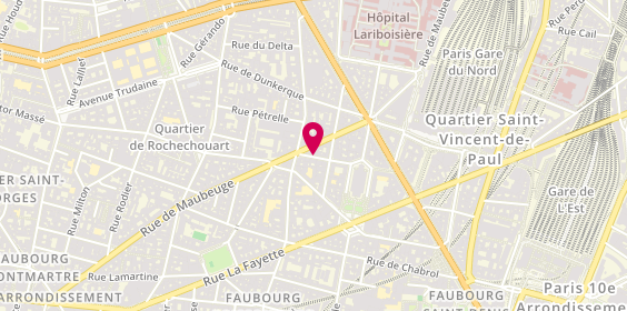 Plan de Omnium des Dessinateurs de l'Industrie et du Bâtiment, 28 Rue Belzunce, 75010 Paris