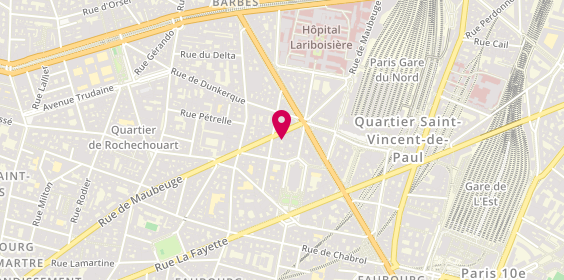 Plan de Technic Mcm Intérim - Paris, 96 Rue de Maubeuge, 75010 Paris