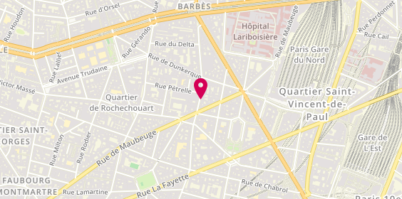 Plan de Jf Dh Interim, 130 Rue Faubourg Poissonnière, 75010 Paris