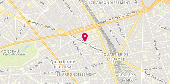 Plan de Interim Co, 22 Rue Constantinople, 75008 Paris
