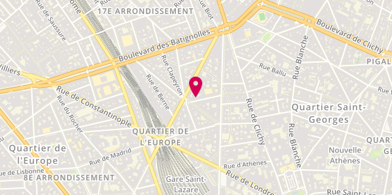 Plan de Remix Coworking, 16 Rue de Bucarest, 75008 Paris