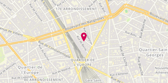 Plan de 2H Interim Paris, 27 Rue de Moscou, 75008 Paris
