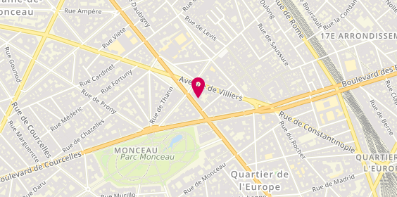 Plan de Sinclair Ressources Paris, 102 Boulevard Malesherbes, 75017 Paris