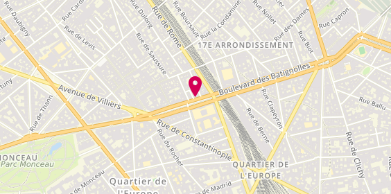 Plan de Scientech Intérim, 78 Boulevard Batignolles, 75017 Paris