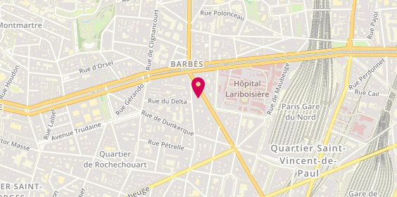 Plan de Lfp Intérim peinture et TCE, 147 Boulevard de Magenta, 75010 Paris