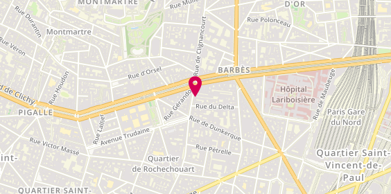 Plan de Pôle-Tech Intérim, 88 Rue Marguerite de Rochechouart, 75009 Paris