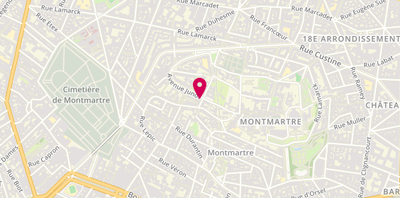 Plan de Sensatwork, 1 avenue Junot, 75018 Paris