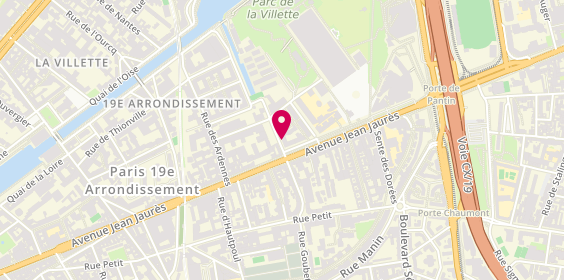 Plan de Arc Interim, 2 Rue Adolphe Mille, 75019 Paris