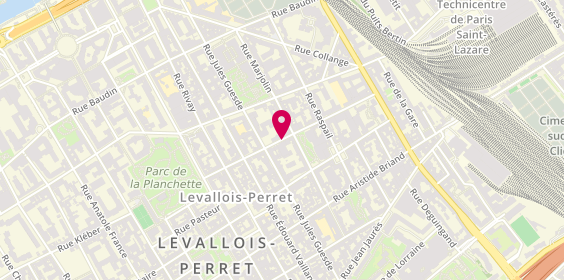 Plan de LEVEL UP - Positive Workspace, 22 Rue Camille Pelletan, 92300 Levallois-Perret