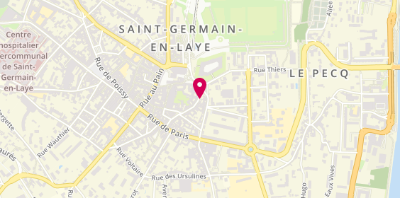 Plan de Agence intérim Synergie Tertiaire, 32 Rue du Vieil Abreuvoir, 78100 Saint-Germain-en-Laye