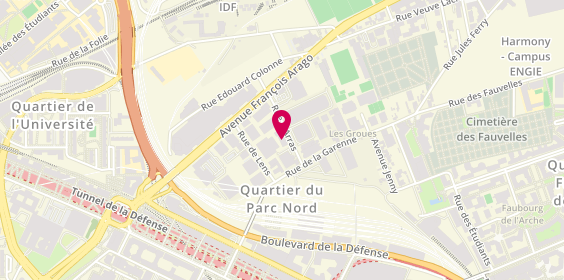 Plan de Aura Staffing, 17 Rue d'Arras, 92022 Nanterre