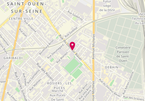 Plan de Crit Interim, 78 Rue du Dr Bauer, 93400 Saint-Ouen-sur-Seine