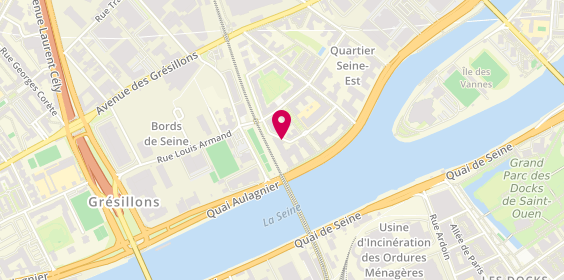 Plan de Au Bureau Coworking, 4 Rue Sarah Bernhardt, 92600 Asnières-sur-Seine