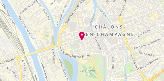Plan de Samsic Emploi Châlons-en-Champagne, 6 Rue Juliette Récamier, 51000 Châlons-en-Champagne