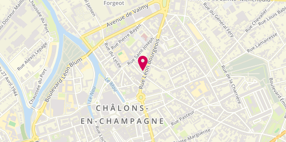 Plan de Interaction, 25 Rue Léon Bourgeois, 51000 Châlons-en-Champagne