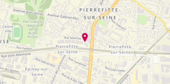 Plan de Axxis Idf Nord Logistique, 7 Rue Séverine, 93380 Pierrefitte-sur-Seine