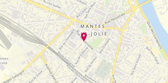 Plan de Samsic Emploi Mantes la Jolie, 29 Rue de Lorraine, 78200 Mantes-la-Jolie