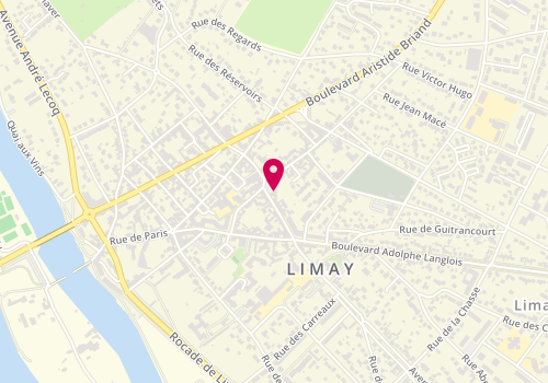 Plan de Triangle Intérim Limay, 22 Rue Georges Clemenceau, 78520 Limay