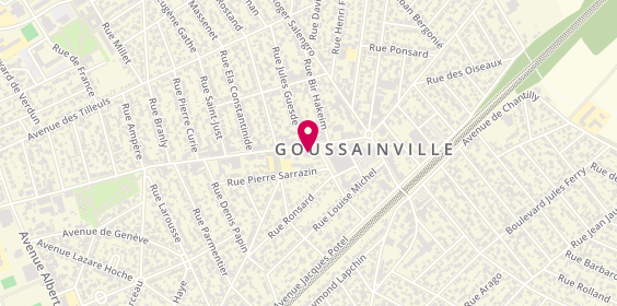 Plan de Agence intérim Synergie Goussainville, 76 Boulevard Paul Vaillant Couturier, 95190 Goussainville