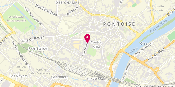 Plan de Agence d'Intérim PROMAN Pontoise, 24 Rue Thiers, 95300 Pontoise