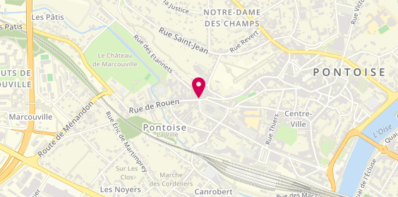 Plan de Adecco, 34 Place Notre Dame, 95300 Pontoise