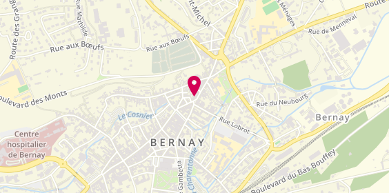 Plan de SOS Bernay Interim, 21 Rue du Général Leclerc, 27300 Bernay