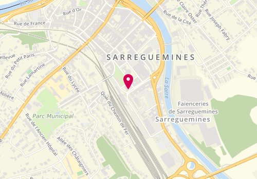 Plan de Dlsi Sarregeumines, 1 avenue de la Gare, 57200 Sarreguemines