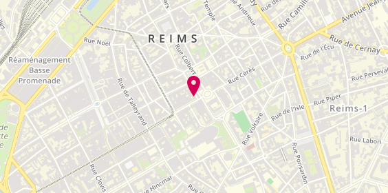 Plan de Aura Intérim & CDI - Reims, 2 Rue Carnot, 51100 Reims