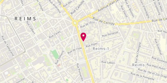 Plan de Menway Emploi, 11 Boulevard de la Paix, 51100 Reims