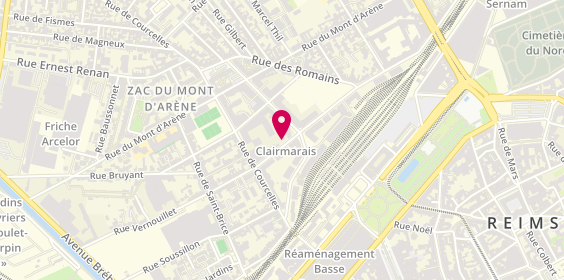 Plan de APEC (Association pour l'Emploi des Cadres), 14 Rue Edouard Mignot Buropôle Bâtiment A, 51100 Reims
