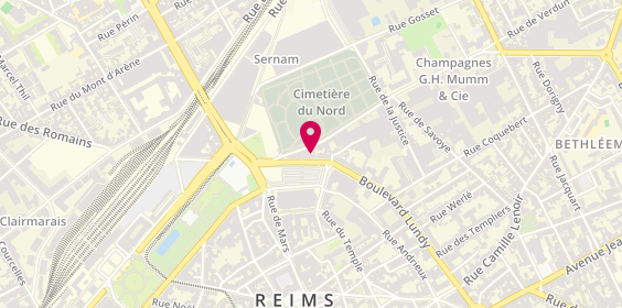 Plan de Samsic Emploi Reims, 72 Boulevard Lundy, 51100 Reims