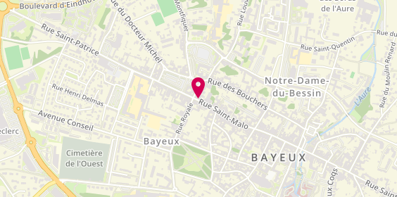 Plan de Triangle Solutions Rh, 74 Rue Saint-Malo, 14400 Bayeux