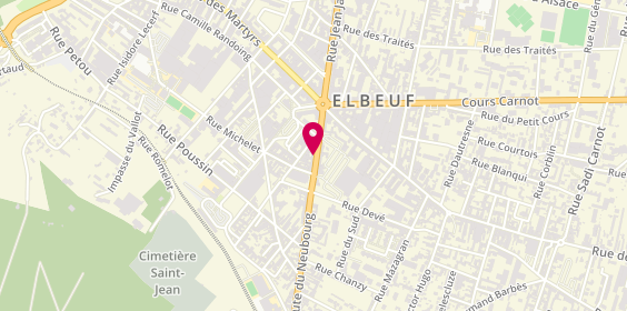 Plan de Sos Elbeuf Intérim, 40 Rue du Neubourg, 76500 Elbeuf