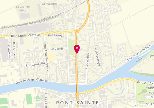 Plan de Actual emploi Pont Sainte Maxence, 8 Ter Rue Jean Moulin, 60700 Pont-Sainte-Maxence