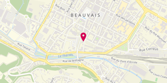 Plan de World interim, 1 Rue du Pont de Paris, 60000 Beauvais